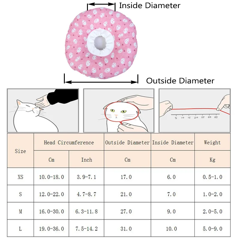Защитный ошейник для питомца, собачий ошейник для восстановления конуса, ошейник для анти-укуса, хирургии, лечения ран, кошек, собак, медицинский круг для здоровья