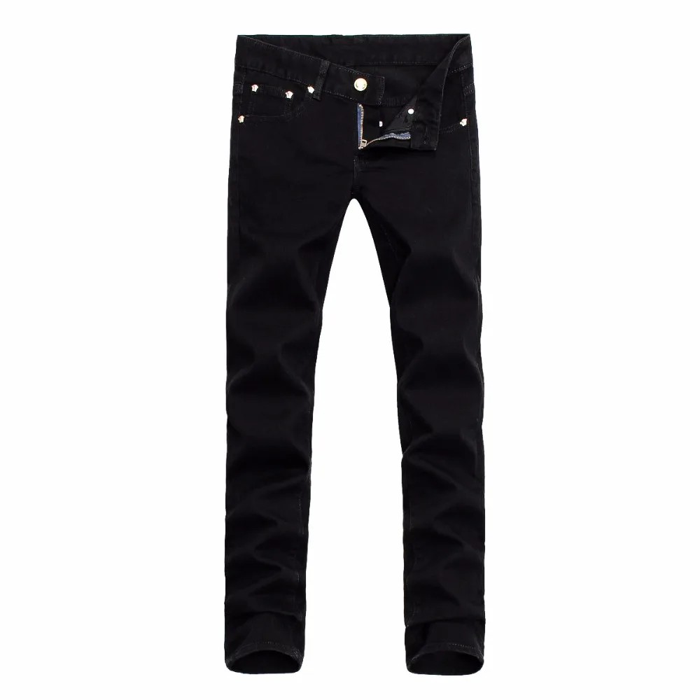 Small stretch man Jeans men Casual pants brand pants Little feet pants designer trousers straight boy