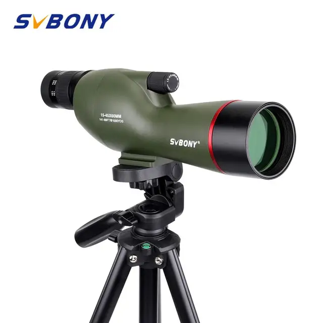  US $117.62 SVBONY 45x60mm SV19 Spotting Scope Straight Waterproof Archery Hunting Birdwatching 