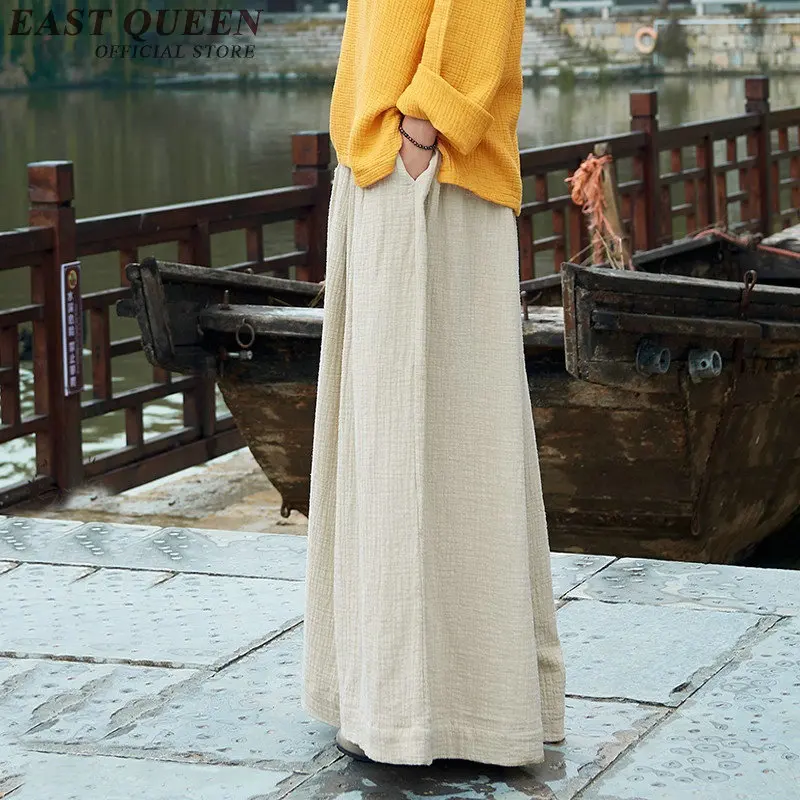Китайский стиль off white Штаны Мешковатые штаны женские вертикальные полоски случайные свободные негабаритных свободные штаны AA2845 YQ - Цвет: 4