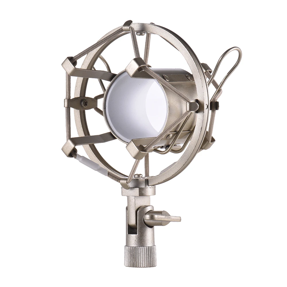 Металлический Univerdal конденсаторный микрофон Shock Mount держатель кронштейн антивибрационный для On-line Вещания Студии