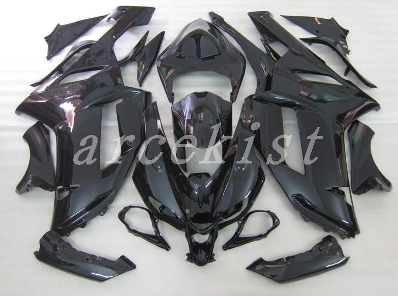 

3 Free Gifts New Abs Motorcycle Fairings Kit Fit for kawasaki Ninja ZX6R 636 2007 2008 07 08 6R ZX-6R Bodywork set black lights