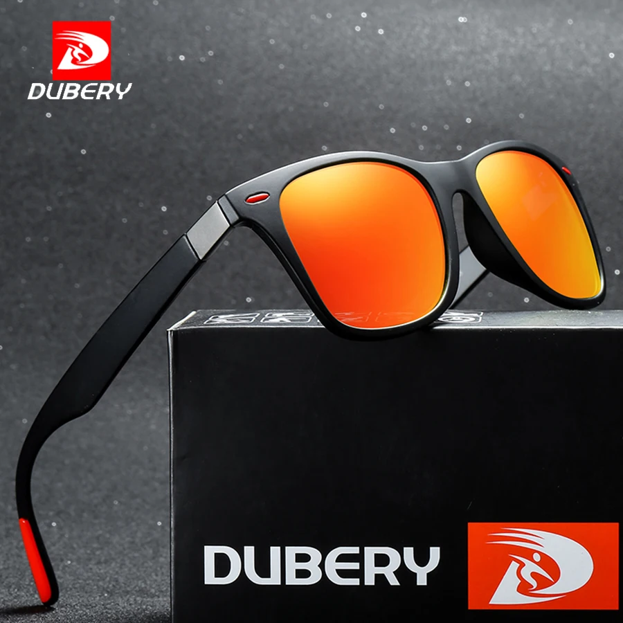 

DUBERY New Brand Design Square Polarized HD Sunglasses Men Driver Shades Male Sun Glasses For Men Summer Mirror Oculos UV400