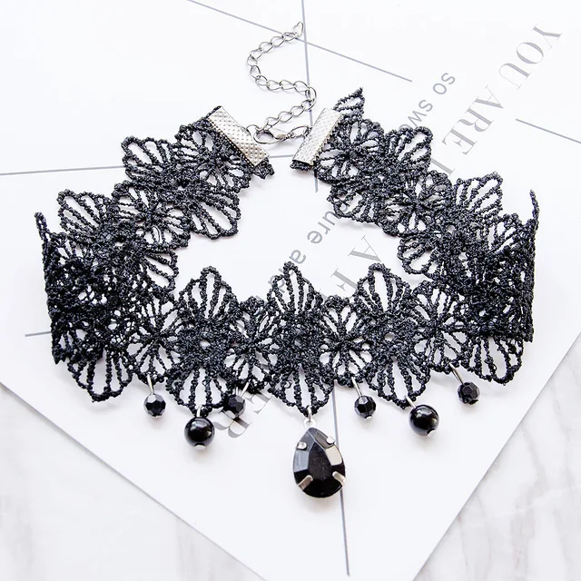 Fashion Sexy Lingerie Temptation Necklace Lingerie Perspective Lace 