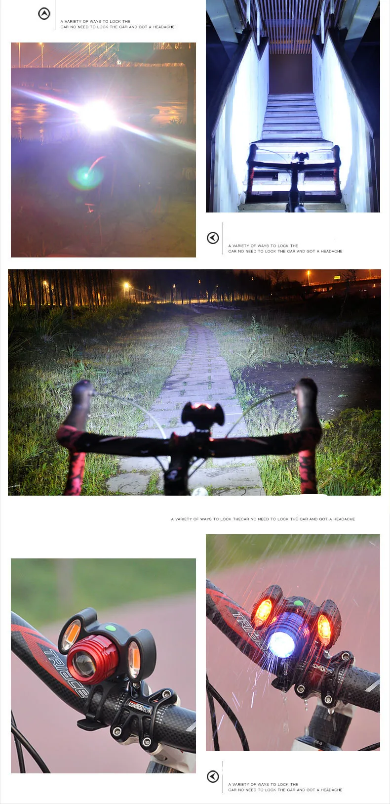 Perfect Super Bright USB Rechargeable 15000LM XML T6 LED Bike Bicycle Light Headlight Cycle Lamp Flashlight Bike Accessories 6