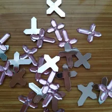 100 шт./лот Акриловый Граненый Крест Стразы стол рассеиватель