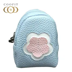 Coofit Девочки Прекрасный мини-кошелек для монет с цветочным принтом мини-кошелек для мелочи Портативный кожаный кошелек для монет с карманом