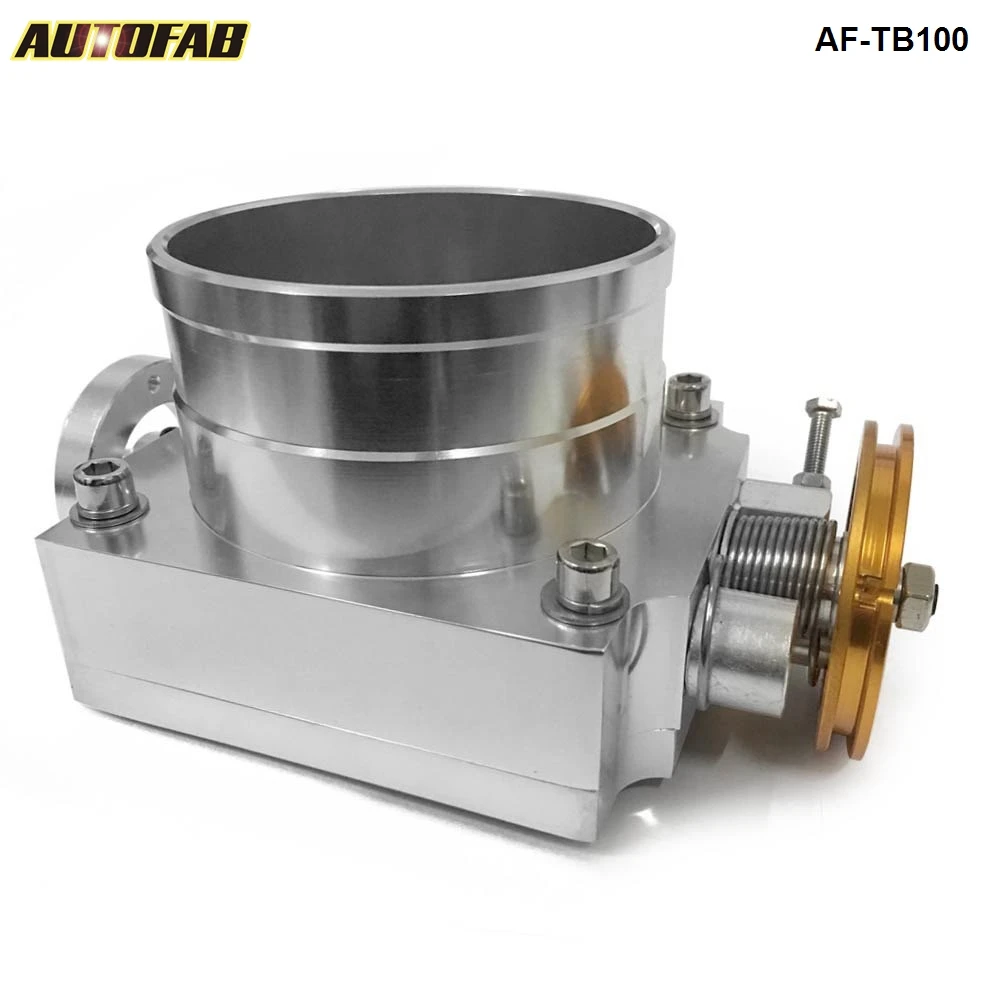Universal Aluminum 100MM CNC Billet Intake Throttle Body Racing AF-TB100