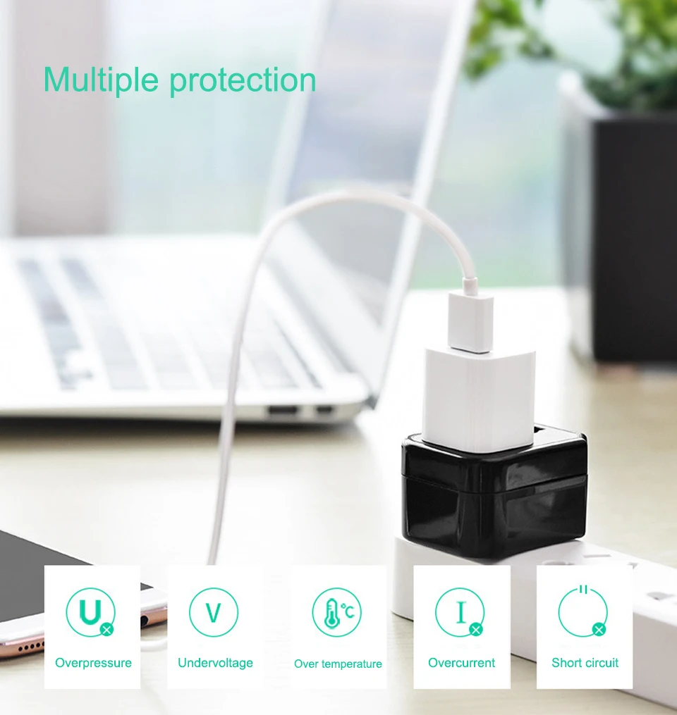 1PC Universal US AU EU UK Plug Converter 2 Round Pin Socket Euro Europe Global Travel Wall AC Power Charger Outlet Adapter (6)