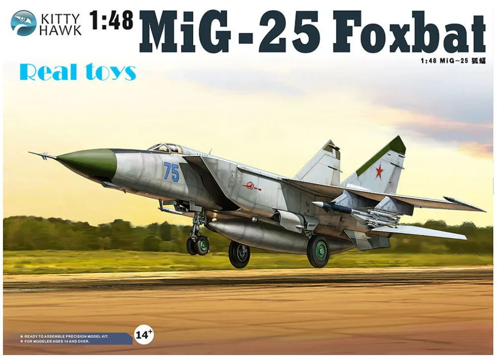 Набор пластиковых моделей Kitty hawk KH80119 1/48 MiG-25 Foxbat