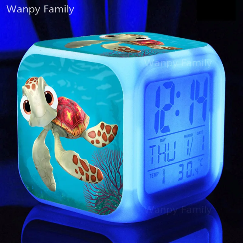 

Hit Film Finding Nemo Alarm Clocks,Very cute sea turtle Alarm Clocks for Children's Birthday Gift toy alarm clock