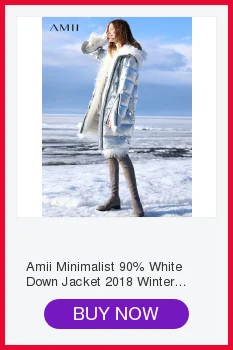 Discount Amii Minimalist Fashion 90% White Duck Down Jacket Winter Women Embroidery Floral  2018 Casual New Loosehooded Black Long Coat 6