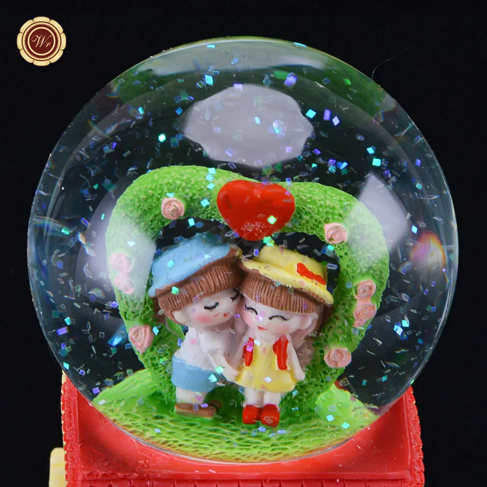 WR с украшением в виде кристаллов снежный шар Свадебный подарок хрустальный шар с башня творческий фигурки и миниатюры для Декор для дома подарок на Рождество