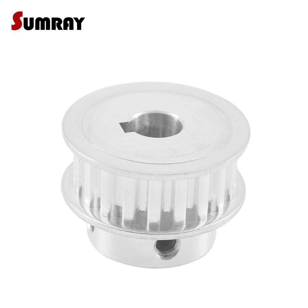 

SUMRAY XL 20T Keyway Timing Pulley 8/10/12/12.7/14/15/17mm bore keyway diameter 3/4/5mm 11mm width Pulley Wheel for CNC Machine