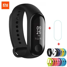 Xiaomi mi Band 3 mi band 3 смарт-трекер Band мгновенное сообщение АОН 5 атм водонепроницаемый OLED сенсорный экран mi Band 3
