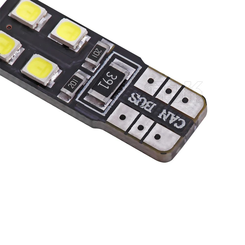 10 шт./лот авто светодиодный T10 светодиодный canbus 194 W5W Canbus t10 8smd 2835 Светодиодный светильник лампа без ошибок автомобиля светодиодный светильник