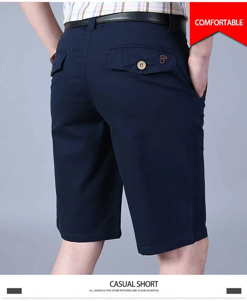 Летние Повседневное Короткие хлопковые Для мужчин Бизнес шорты для отдыха половина брюки большой Размеры Boardshort Свободные мешковатые