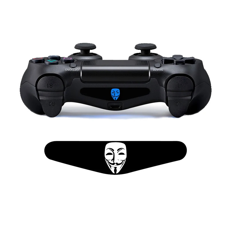 YGCDO Custom 2 PCS Game Light Bar Stickers Decal Led Lightbar Cover For Playstation Dualshock 4 PS4 Random 