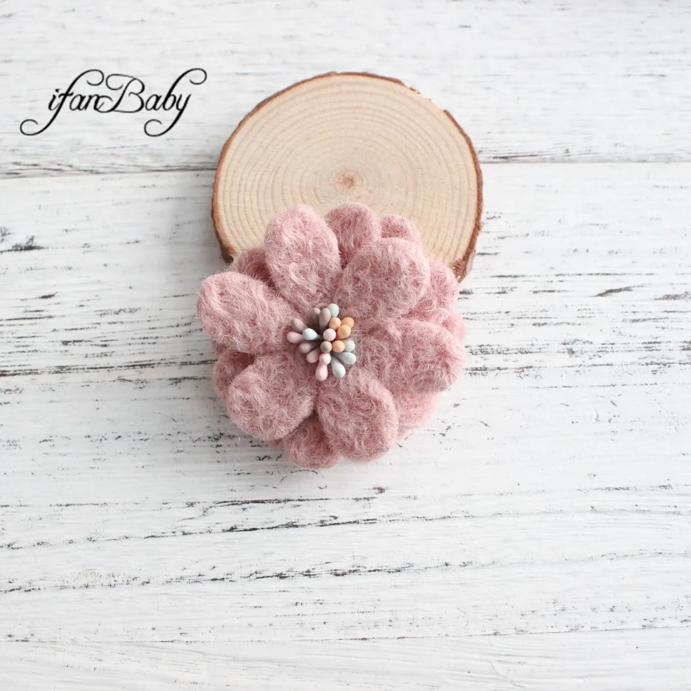 Kids wool felt flower (3)