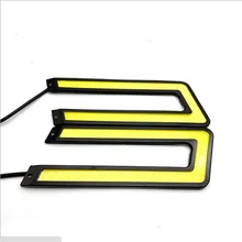 LEADTOPS COB U Shape DRL 108LED Daytime Running Light LED Car Light Lamp Source Waterproof DC 12V Auto Lamp BC