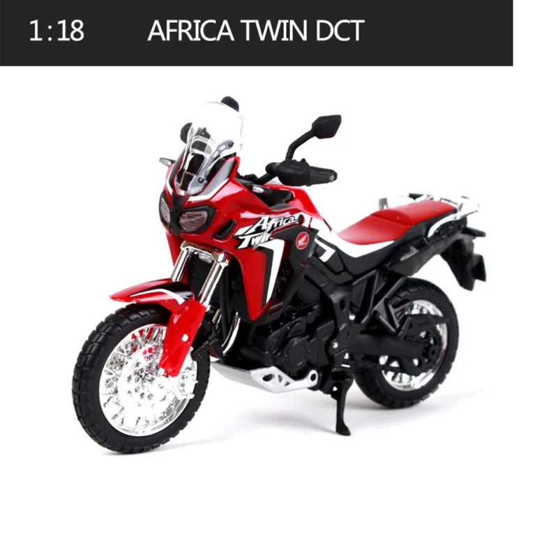 Maisto 1:18 Scale Motorcycle Toy Alloy Motorbike VFR CBR600RR CRF450R Collectible Model Toys Cars Gift - Цвет: Africa Twin DCT