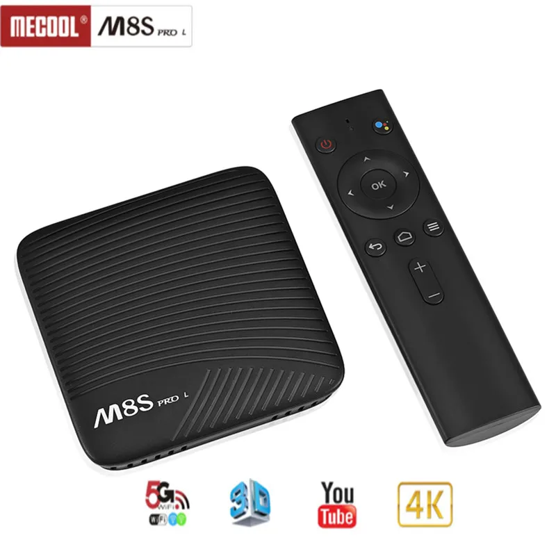 Mecool M8S PRO L Smart ТВ коробка Android 7 1 Amlogic S912 3 GB Оперативная память 32 ГБ Встроенная 5G Wi-Fi