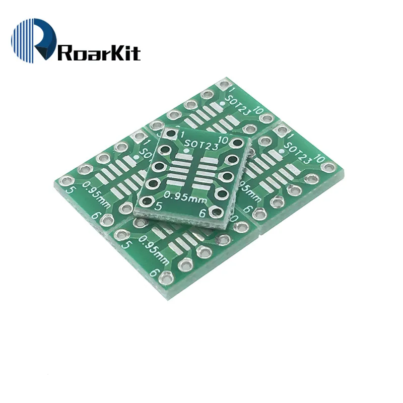 100 шт./SOT23 MSOP10 SOT-23 переходная пластина SMD к DIP10 Pinboard UNAX 0,5 мм/0,95 мм до 2,54 мм PCB