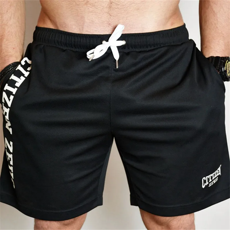 Летний Лидер продаж Для мужчин 'Пляжные шорты быстросохнущая печати бордшорты Для мужчин Повседневное тонкий Боксеры плавки Для мужчин короткие штаны - Цвет: Черный