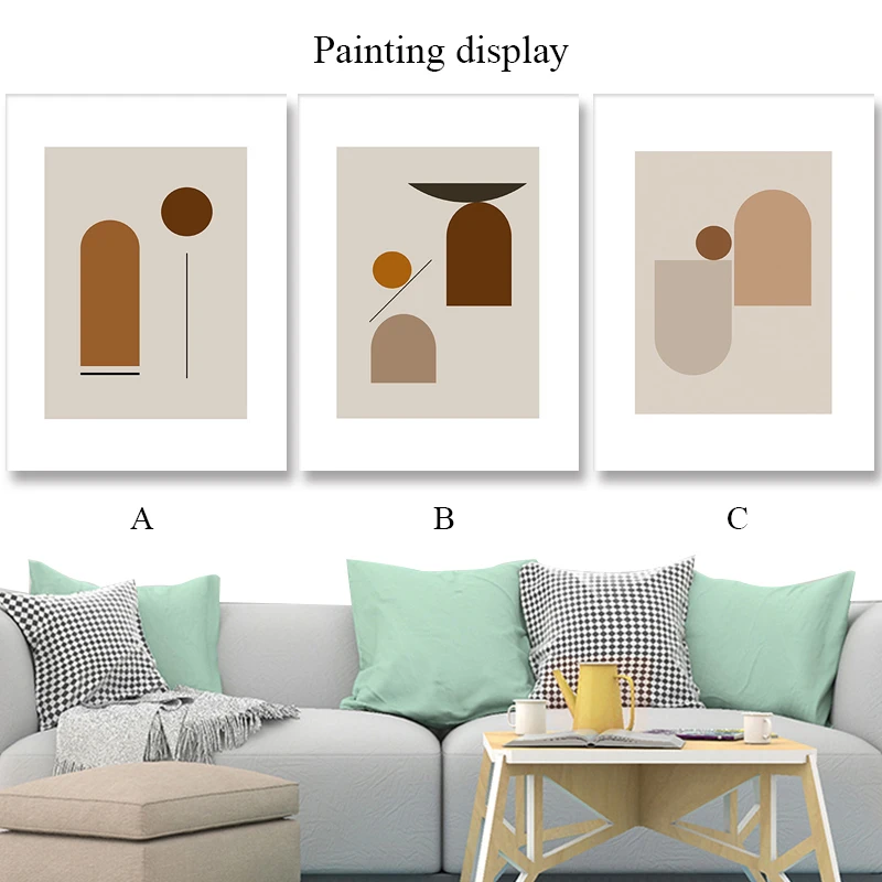 Geometry Canvas Wall Art Abstract Painting Picture Modern Decoration Prints Poster for Living Room Decorative (6)