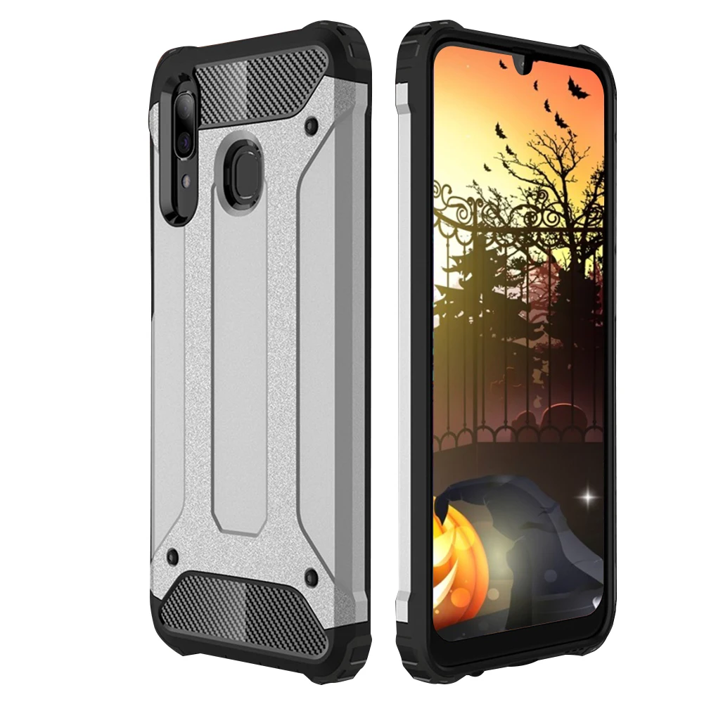 

Heavy Hybrid Hard Phone Case TPU Cover Shock Proof Armor Fashion Skin Dustproof Protective Accessories For Samsung A30 A70 A50