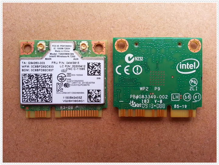 Intel 7260HMW BN 2x2BN Wi-Fi + Bluetooth 4.0 Mini PCI Express Адаптер combo Для Lenovo Y410P ThinkpadY510P Y430P FRU 04w3815