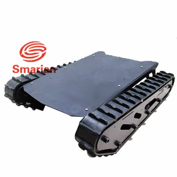 

Original smarian Metal Tank Chassis with Rubber Crawler Belt Tracked Vehicle Excavator Robot Chassis Remote Control DIY RC Toy