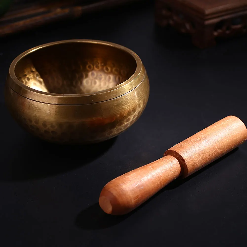 

Buddhism Copper Singing Bowl Nepal Handmade Yoga Meditation Buddha Sound 10.5CM