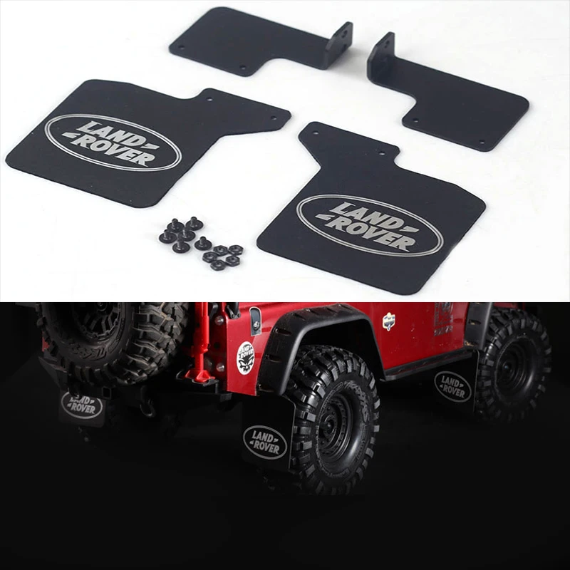 

TRX4 Front/Rear Mud Flaps Rubber Fender with Logo for 1/10 RC Crawler Traxx as Trx-4 Trx 4