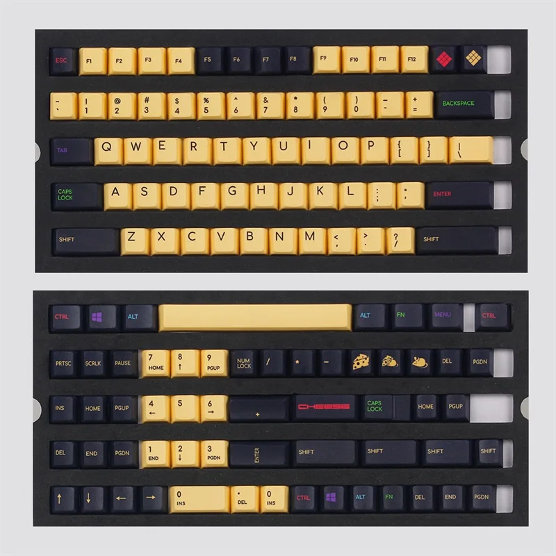 KBDfans Новое поступление pbt keycay dye subbed keycaps chrrey profile полный набор diy механическая