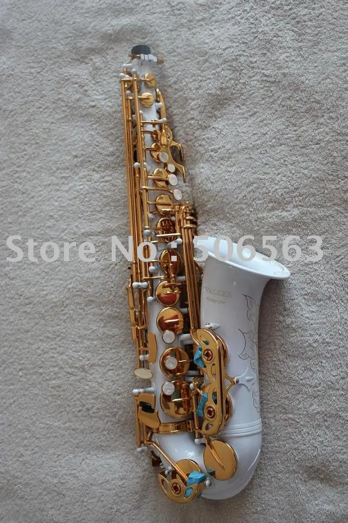 white lacquer alto saxophone for retailin Saxophone from Sports