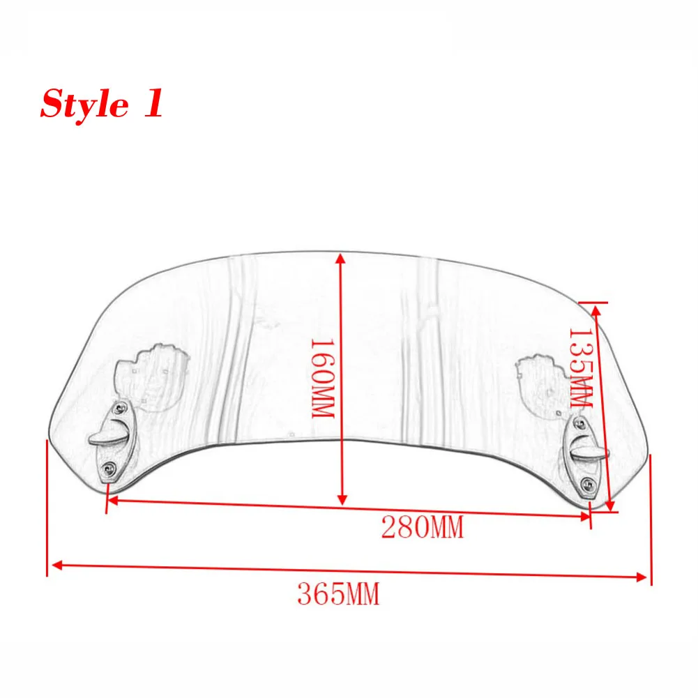 Мотоцикл Регулируемый лобовое стекло расширение ветрового стекла спойлер защита от ветра для Honda Suzuki Yamaha Kawasaki BMW KTM