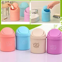 Trumpet Desktops Mini Creative Covered Kitchen Living Room Trash Can 7.12