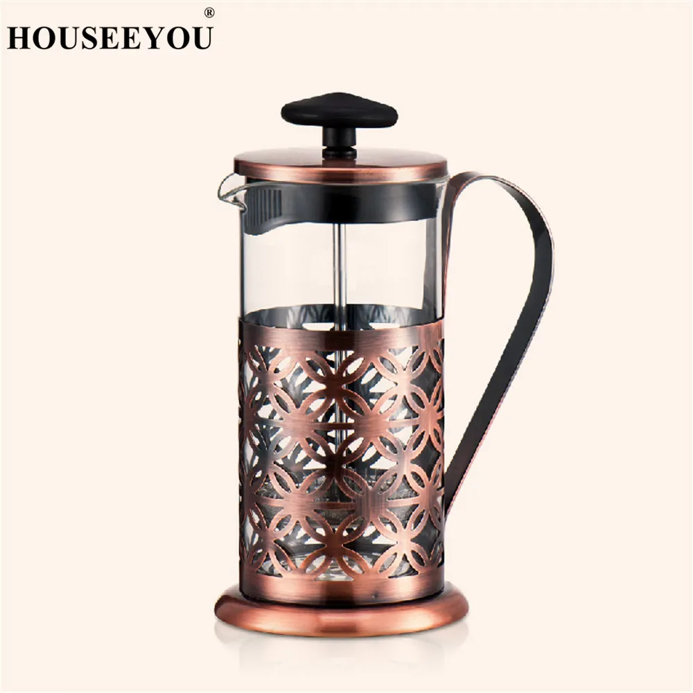 Buy Sipologie Vintage Copper Small French Press Coffee Maker, 350ml