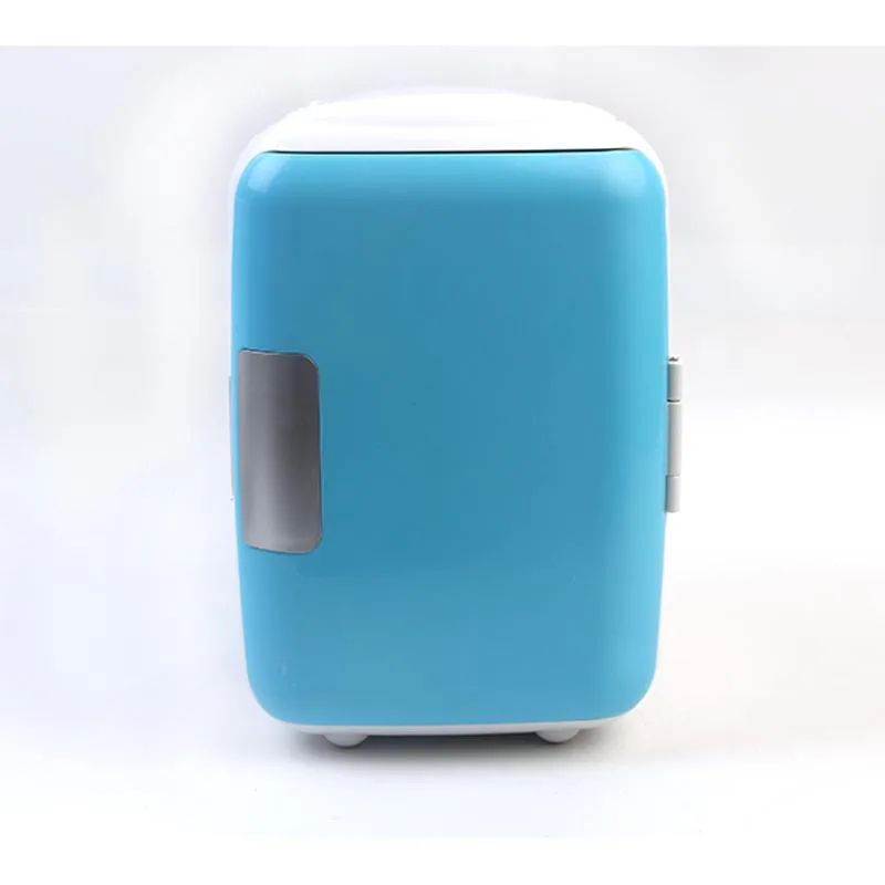 4L 12 V Мини-Автомобильный холодильник с подогревом Многофункциональный Холодильник для путешествий портативный электрический холодильник с морозильной камерой - Название цвета: Синий