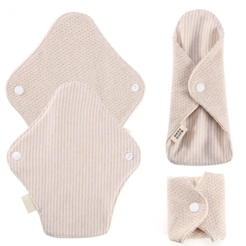 

180 x 65mm Reusable Cotton Menstrual Pads Sanitary Napkins Washable Menstrual Sanitary Pad Women Cloth Menstrual Pad Period Pads