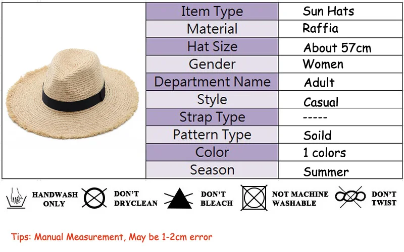 raffia sunhat for women