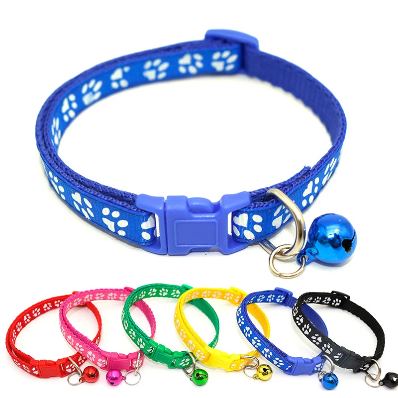 Collars For Small Cat Kitty Puppy With Bell Adjustable Buckle Strap