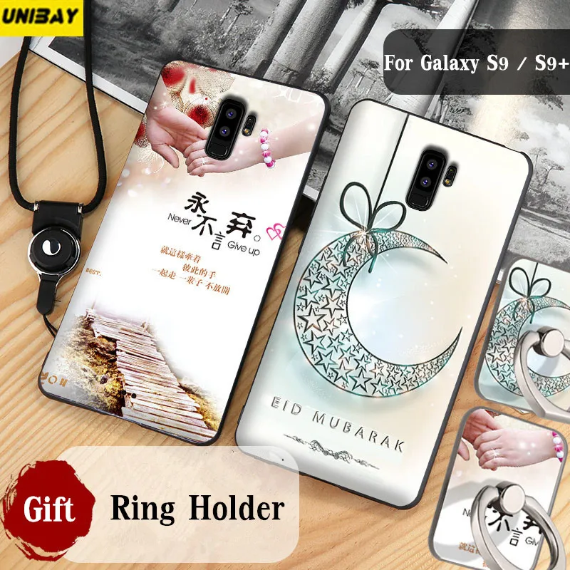 Для samsung galaxy S9 чехол для samsung S9 plus задняя крышка силиконовый край тканевый чехол coque unibay для galaxy S9 чехол s9+ чехол