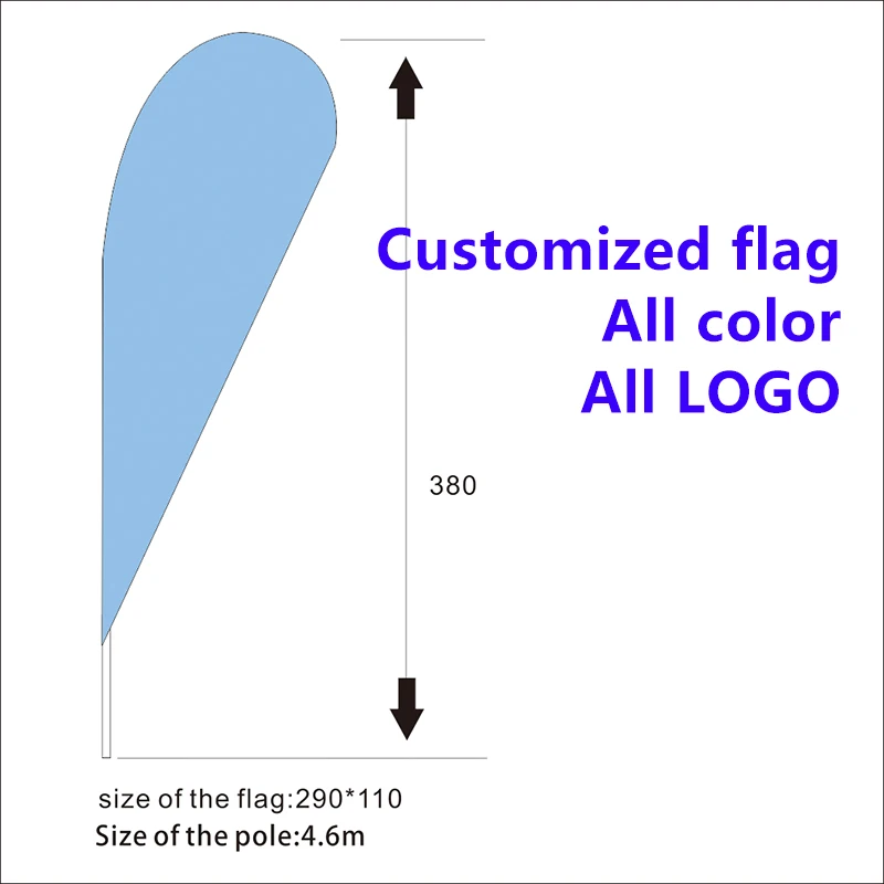 Custom We Unlock Feather Flag Swooper Flutter Banner Advertising