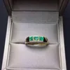Esmeralda Natural anillo de piedras preciosas de Mujer para Mujeres cumpleaños de joyería fina ► Foto 1/3