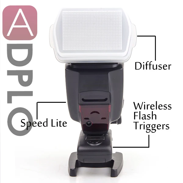 

Wireless Trigger speedlite flash light work for Canon 7D Mark II 5D Mark III 600D 550D 500D 450D with Flash trigger MK-RC9