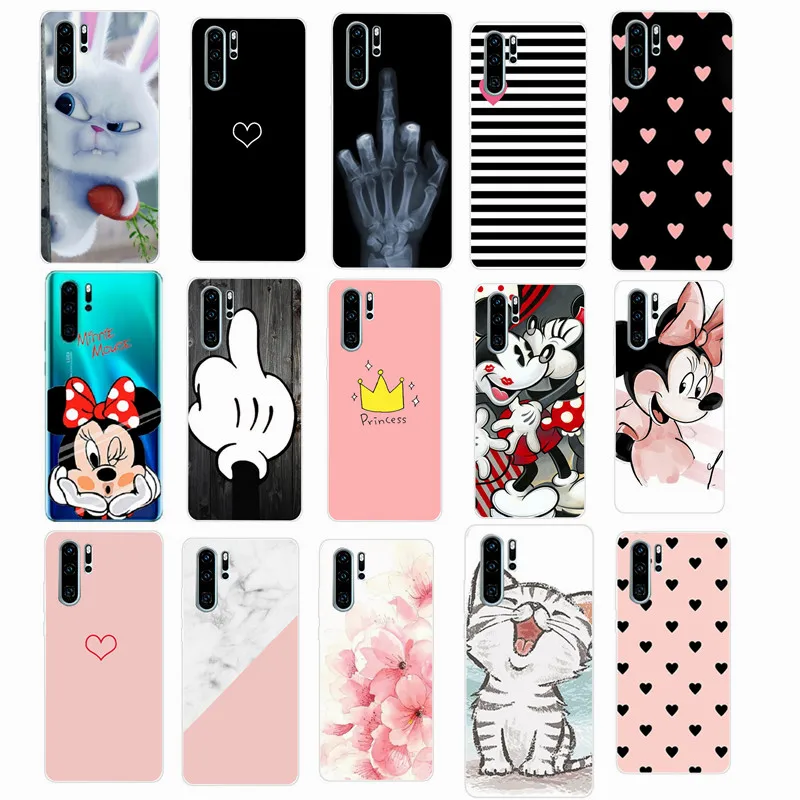 

Cool Cute For Huawei P30Pro Case Silicone TPU Phone Back Cover On Huawei P30 Pro VOG-L29 ELE-L29 P 30 Lite P Smart 2019 Case