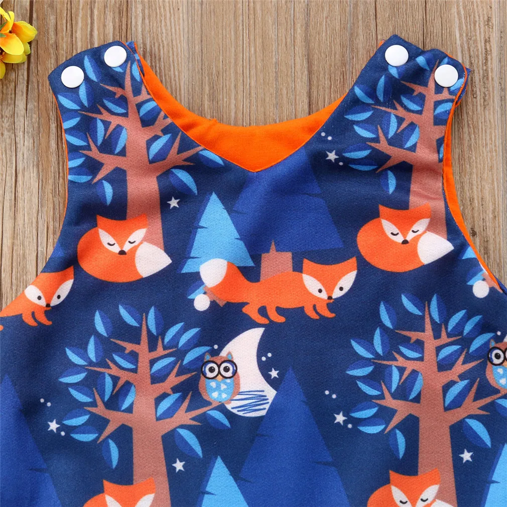 Одежда для малышей мальчиков и девочек мультфильм боди Детские комбинезоны одежда прекрасное животное рукавов синий Одежда для малышей