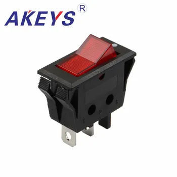 

3PCS KCD6-101 3pins 2nd gear Copper foot Double - clamp rocker switch